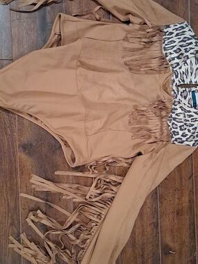Fashion Express Faux Suede Body Suit